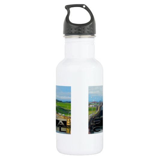 Panama Canal Souvenir Waterfles (Achterkant)