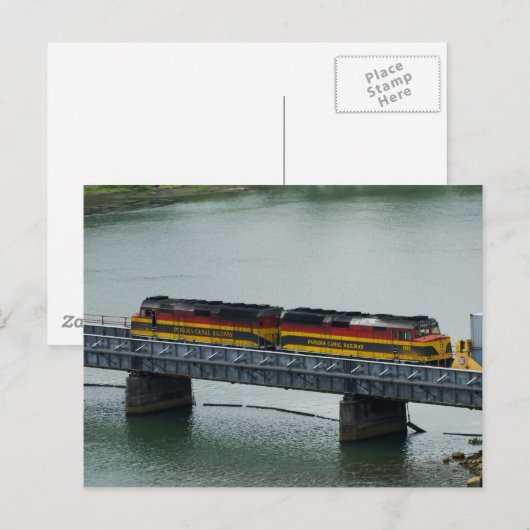 Panama Canal Train Briefkaart (Voorkant / Achterkant)