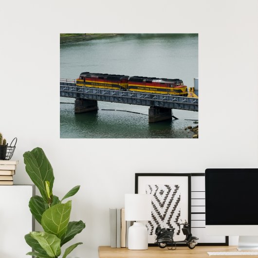 Panama Canal Train Poster (Thuiskantoor)