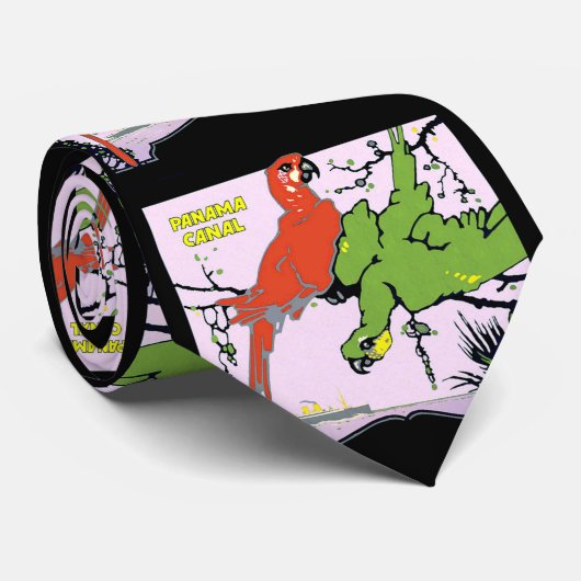  Panama Canal Travel Stropdas (Opgerold)