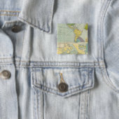 Panama Canal Vierkante Button 5,1 Cm (In situ)