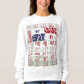 Panama Canal Zone Locaties met kleuren Trui (Voorkant)