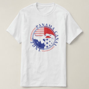 Panama Canal Zone met Isthmus T-shirt