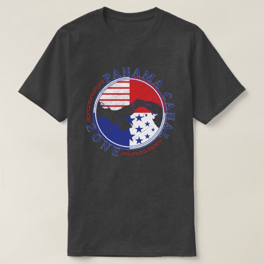 Panama Canal Zone met Isthmus T-shirt (Design voorkant)