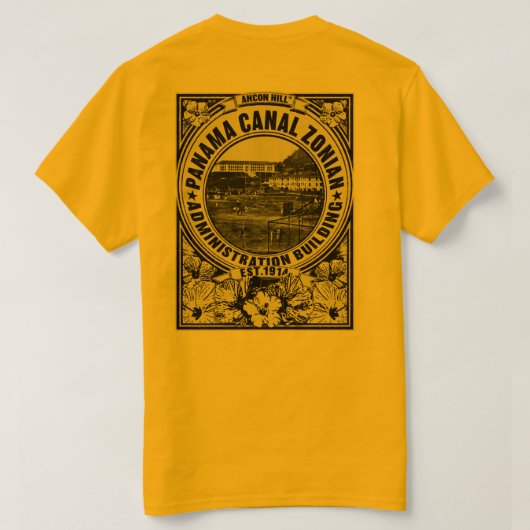Panama Canal Zonian, Administration Building T-shirt (Design achterkant)