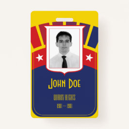 Panama Canal Zonian Badge & Lanyard