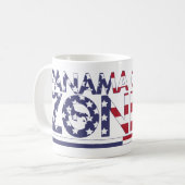 Panama Canal Zonian Patriotic Koffiemok (Voorkant links)
