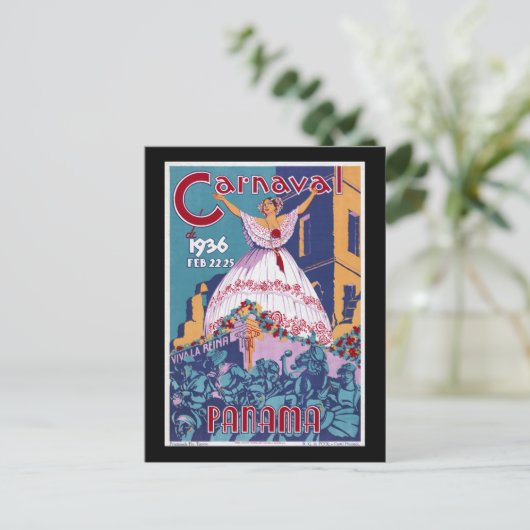 Panama Carnaval Briefkaart (Staand voorkant)