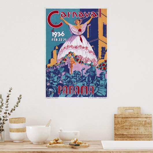 Panama Carnaval Poster (Keuken)