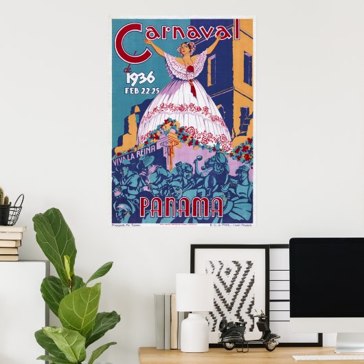 Panama Carnaval Poster (Thuiskantoor)