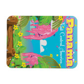 Panama Cartoon Travel print. Magneet (Horizontaal)
