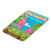 Panama Cartoon Travel print. Magneet (Linkerzijde)