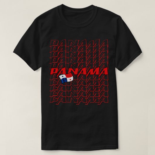 Panama Cascade tekst T-shirt (Design voorkant)