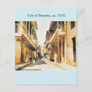 Panama Casco Viejo oude foto repro Flyer