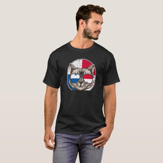Panama Cat Panama Panamian T-shirt (Voorkant volledig)