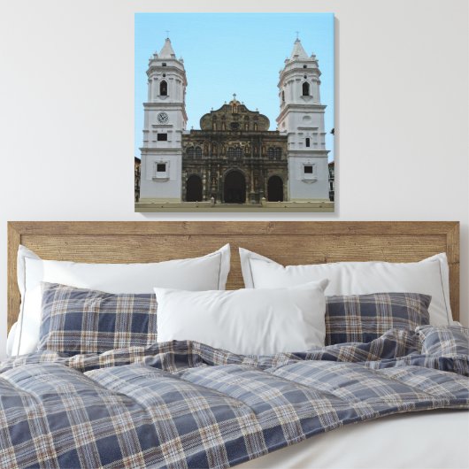 Panama Cathedral Canvas Afdruk (Insitu (Slaapkamer))