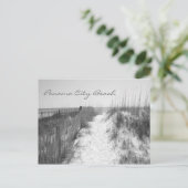 Panama City Beach Access Black & White Briefkaart (Staand voorkant)