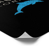 Panama City Beach FL Dolfijn T Shirt Poster (Hoek)