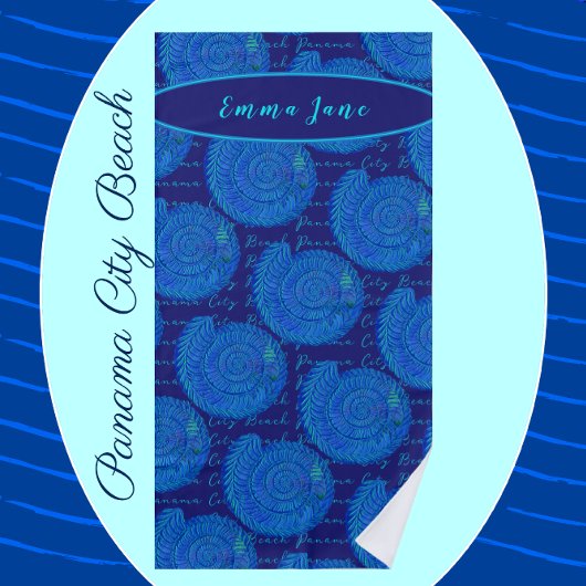 Panama City Beach Florida  Blue Sea Shells Strandlaken