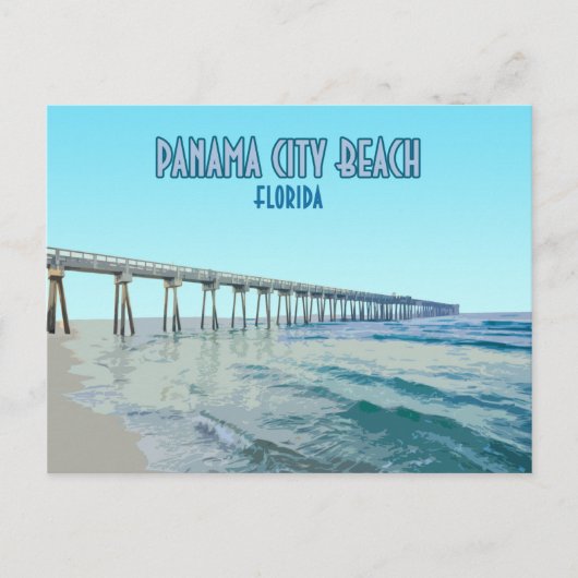 Panama City Beach Florida Briefkaart (Voorkant)