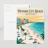 Panama City Beach Florida Briefkaart (Voorkant / Achterkant)