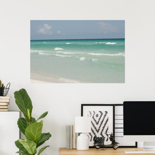 Panama City Beach Florida canvas kunstdruk Poster (Thuiskantoor)