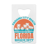 Panama City Beach Florida Creditkaart Flessenopener (Achterkant)