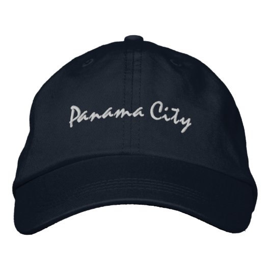 Panama City Beach Florida Embroidered Baseball Hat Geborduurde Pet (Voorkant)