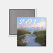 PANAMA CITY BEACH - Florida - JAAR AANPASSEN Magneet (Voorkant / Achterkant)