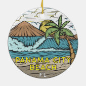 Panama City Beach Florida  Keramisch Ornament (Achterkant)