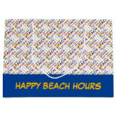 Panama City Beach, Florida. Kleurig tekstpatroon Groot Cadeauzakje (Voorkant)