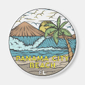 Panama City Beach Florida  Magneet (Voorkant)
