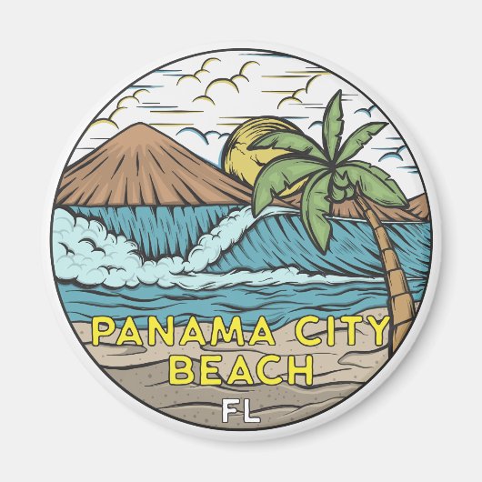 Panama City Beach Florida  Magneet (Voorkant)