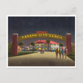  Panama City Beach, Florida, nachtelijke scene Briefkaart