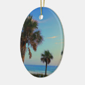 Panama City Beach, Florida palm bomen Keramisch Ornament (Links)