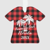 Panama City Beach Florida Palm Trees gepersonalise Ornament (voorkant)