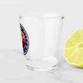 Panama City Beach Florida Retro Zonsondergang Palm Shot Glas (Rechts)