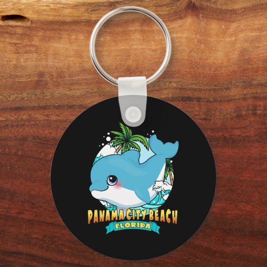 Panama City Beach Florida Schattige Ba Sleutelhanger (Voorkant)