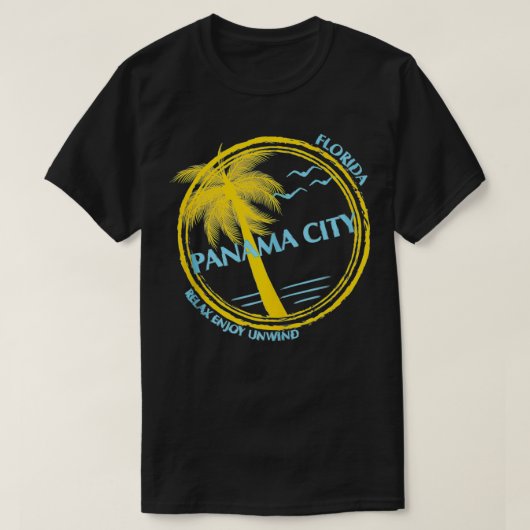Panama City Beach Florida Souvenir voor Spring Bre T-shirt (Design voorkant)