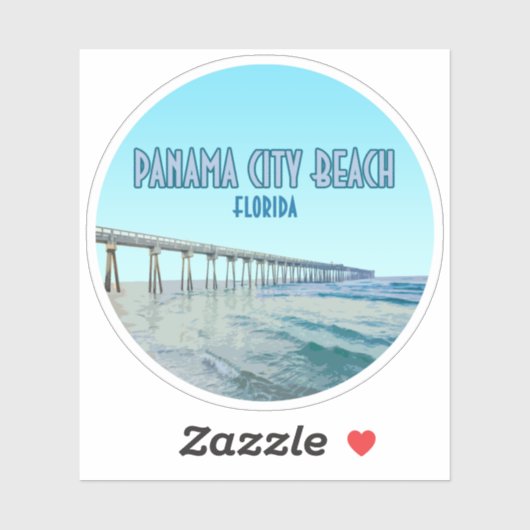 Panama City Beach Florida  Sticker (Vel)