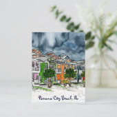 Panama City Beach Florida tropische kunstgeschenke Briefkaart (Staand voorkant)