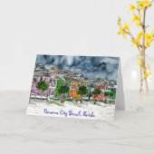 Panama City Beach Florida tropische kunstgeschenke Kaart (Gele Bloem)