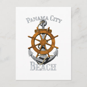 Panama City Beach Florida Vacation Nautical Anchor Briefkaart