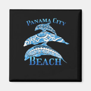 Panama City Beach Florida Vacation Tribal Dolphins Magneet