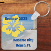 Panama City Beach Florida Vakantie, PAS HET AAN! Sleutelhanger (Achterkant)