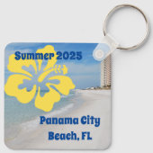 Panama City Beach Florida Vakantie, PAS HET AAN! Sleutelhanger (Achterkant)
