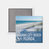 Panama City Beach Florida, vintage Magneet (Voorkant / Achterkant)