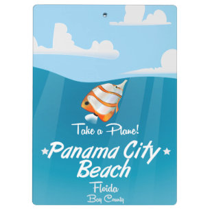 Panama City Beach Florida vintage reisbureau poste Klembord