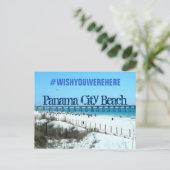 Panama City Beach, Florida #WISHYOUWEREHERE Briefkaart (Staand voorkant)