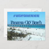Panama City Beach, Florida #WISHYOUWEREHERE Briefkaart (Voorkant / Achterkant)